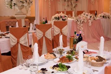 wedding banquet in a restaurant, party in a restaurant