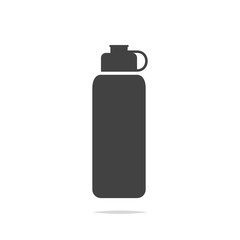 Reusable water bottle icon vector