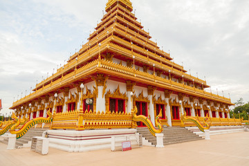 Fototapeta premium The famous pagoda of Wat Nongwang in Khon Kaen, Thailand.