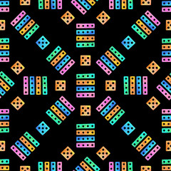 Watercolor hand painted geometric seamless pattern. Abstract background in modern style for surface design, textile, wrapping paper, wallpaper, phone case print, fabric.