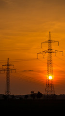 Smartphone HD wallpaper of beautiful sunset near Aholming