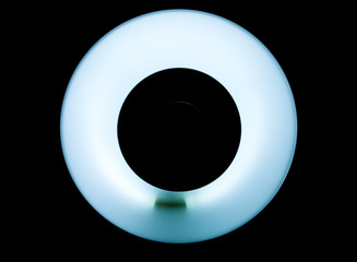 Decorative beautiful toroidal lamp for lighting in public places