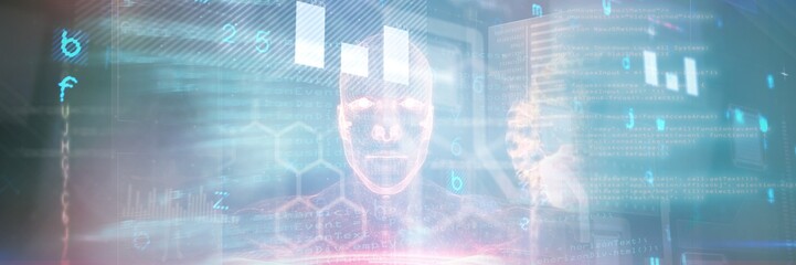 Composite image of virus background