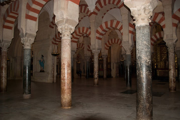 columns in the temple