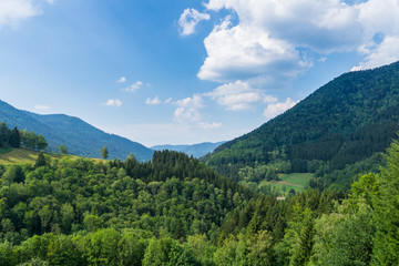 Germany, Infinite black forest countryside of mountains and valleys