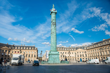 Fototapeta na wymiar Place de la Concorde with obelisk in Paris, France