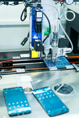 Robotic machine vision system in phone factory