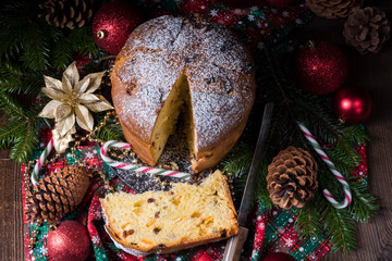 a delicious genuine Italian mum Christmas panettone