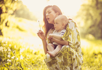 Mother's wish is to her child always be happy.