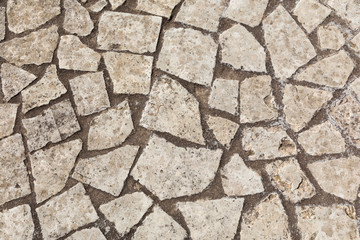 Terxture di pietre del vialetto