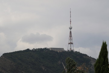 Telecommunication tower of Tbilisi city