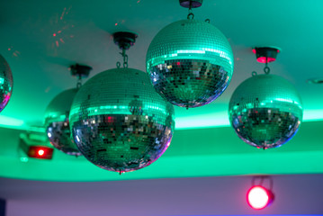 Disco balls.night party background photo