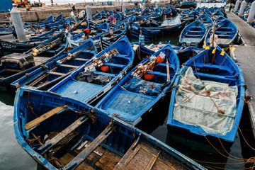Fototapeta na wymiar fishing boats in harbor