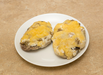 two cutlets on a plate
