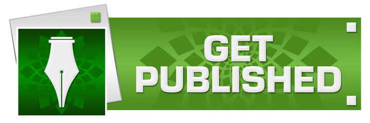 Get Published Green Grey Circular Floral Horizontal 