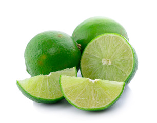 Lime isolated on white background