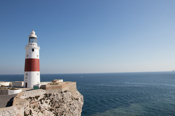 Fototapeta na wymiar Lighthouse at Gibraltar