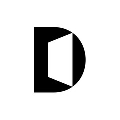 Letter D logo. Icon design. Template elements - vector sign