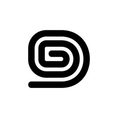 Letter D logo. Icon design. Template elements - vector sign