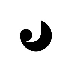 Letter J logo. Icon design. Template elements - vector sign