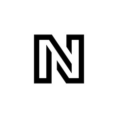Letter N logo. Icon design. Template elements - vector sign