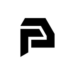 Letter P logo. Icon design. Template elements - vector sign