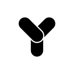 Letter Y logo. Icon design. Template elements - vector sign