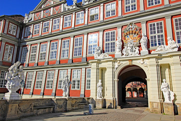 Wolfenbüttel: Renaissancefassade des Schlosses (17. Jh., Niedersachsen)
