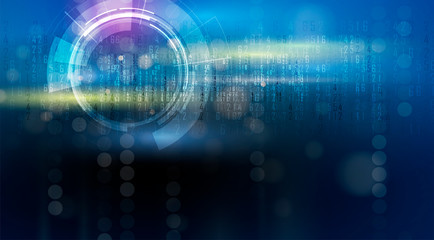 Abstract tech background. Futuristic technology interface