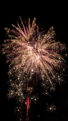 Smartphone HD wallpaper of colorful bavarian fireworks