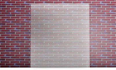 3d illustration Metal grid. Metallic mesh texture background with reflections