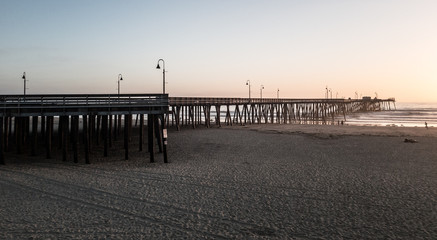 Sunset, Pier at Pismo Beach, California
