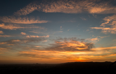 Los Angeles sunset, Griffith Observatory, California