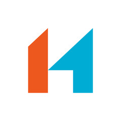 Letter H logo. Icon design. Template elements - vector sign