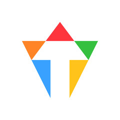 Letter T logo. Icon design. Template elements - vector sign