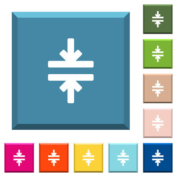 Horizontal merge tool white icons on edged square buttons