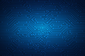 Abstract Technology Background , blue circuit board pattern
