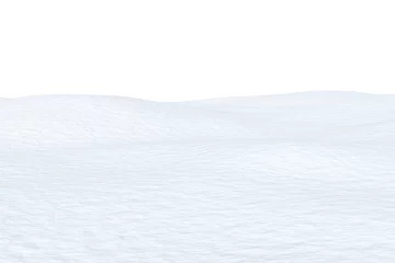 Foto op Plexiglas Snow field with smooth surface isolated © alexus