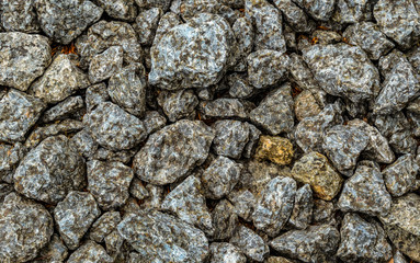 Pebbles stone texture and background. Abstract background made with stones.