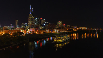 Fototapeta na wymiar Nashville, Tennessee, USA City Skyline