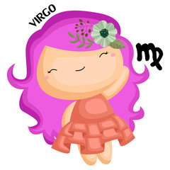 a virgo sign portrayed by a girl