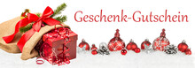 Geschenk-Gutschein Weihnachten Dekoration