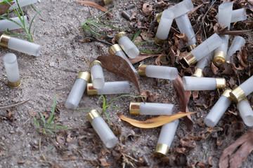 Used shotgun ammo
