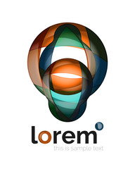 Fototapeta premium Abstract geometric business icon