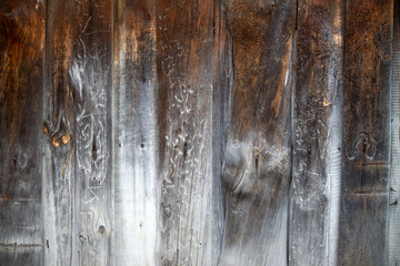 Ancient wooden background. Natural wood after a century of time.