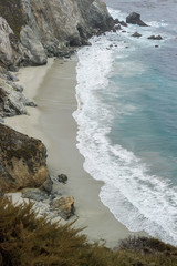 Beautiful day at California ocean beach.