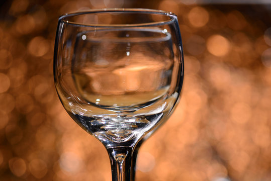 Empty wine glass