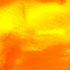 Flame orange and yellow ink and watercolor hot texture. Hand painted on watercolor paper