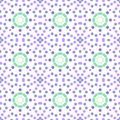 Seamless abstract pattern background with a variety of colored circles.