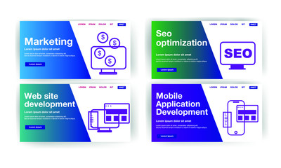 Landing page, SEO, marketing, website development and mobile applications